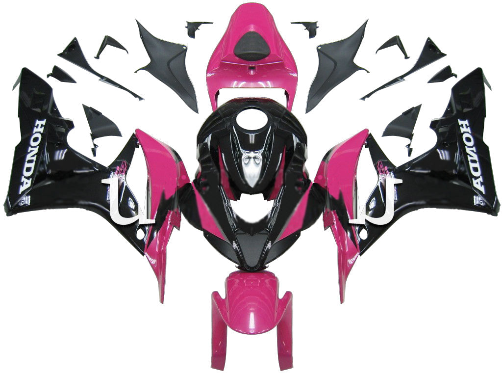 Fairings 2007-2008 Honda CBR 600 RR Pink Black Honda Generic