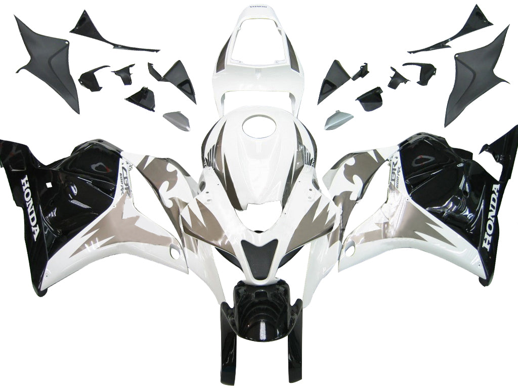 Fairings 2009-2012 Honda CBR 600 RR White Silver Black Tribal Generic