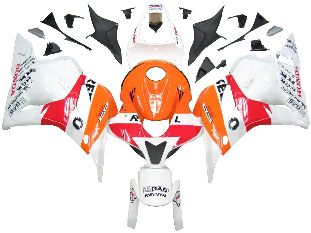 Fairings 2009-2012 Honda CBR 600 RR Orange & White Repsol Generic