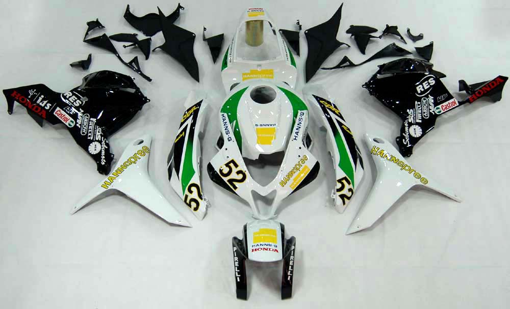 Fairings 2009-2012 Honda CBR 600 RR Multi-Color No.52 Hannspree Generic