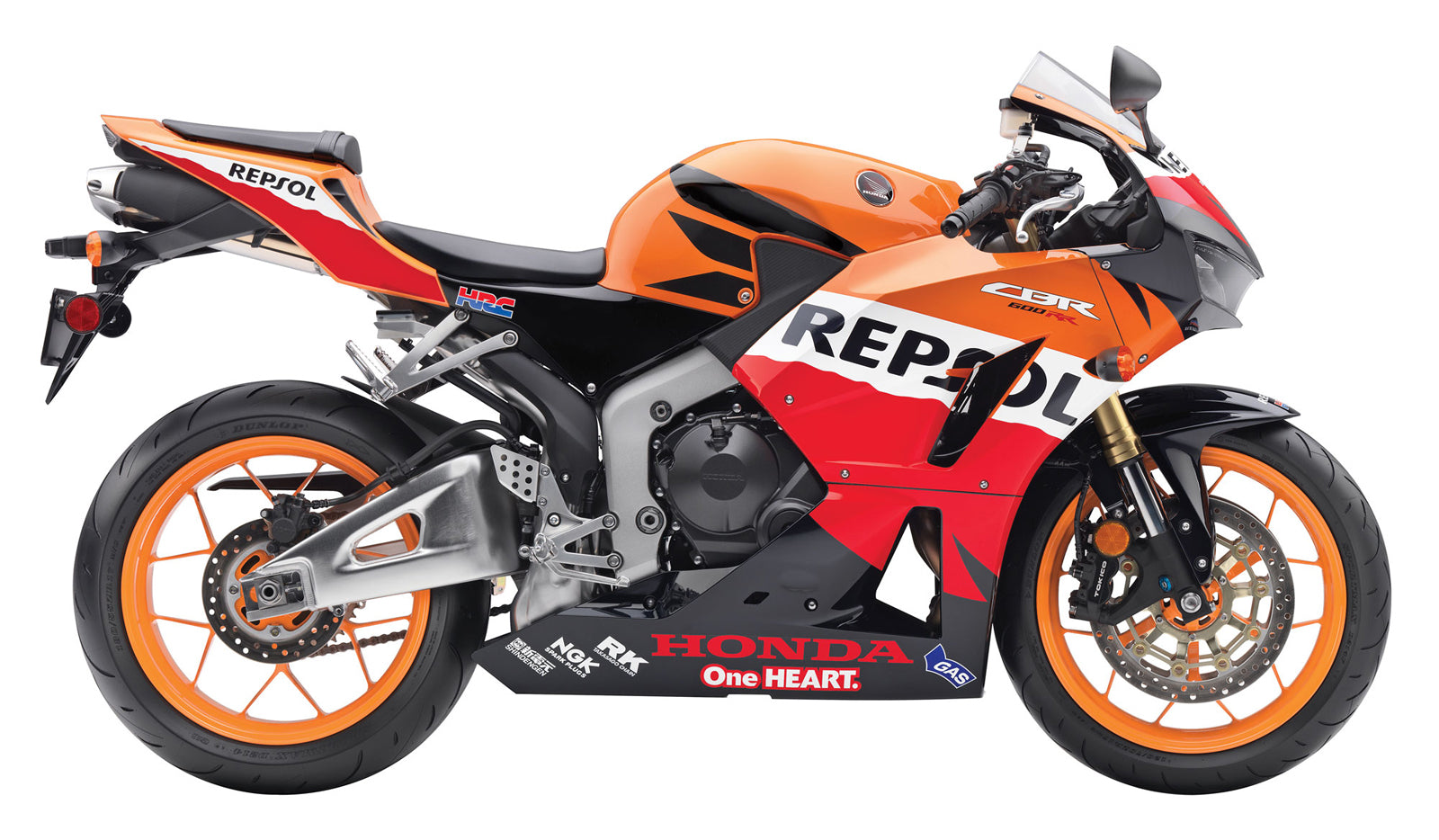 Fairings 2013-2023 Honda CBR600RR Repsol Orange Generic