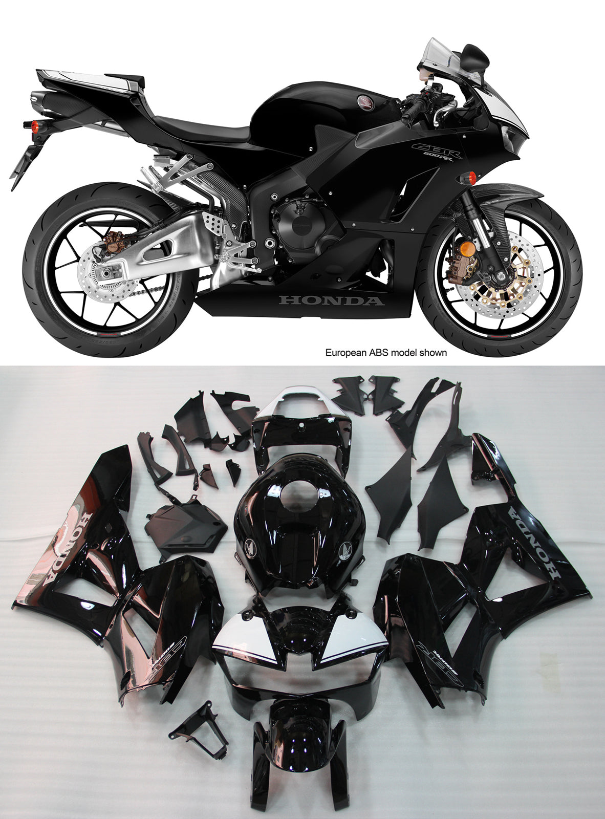 Fairings 2013-2023 Honda CBR600RR Black CBR Generic