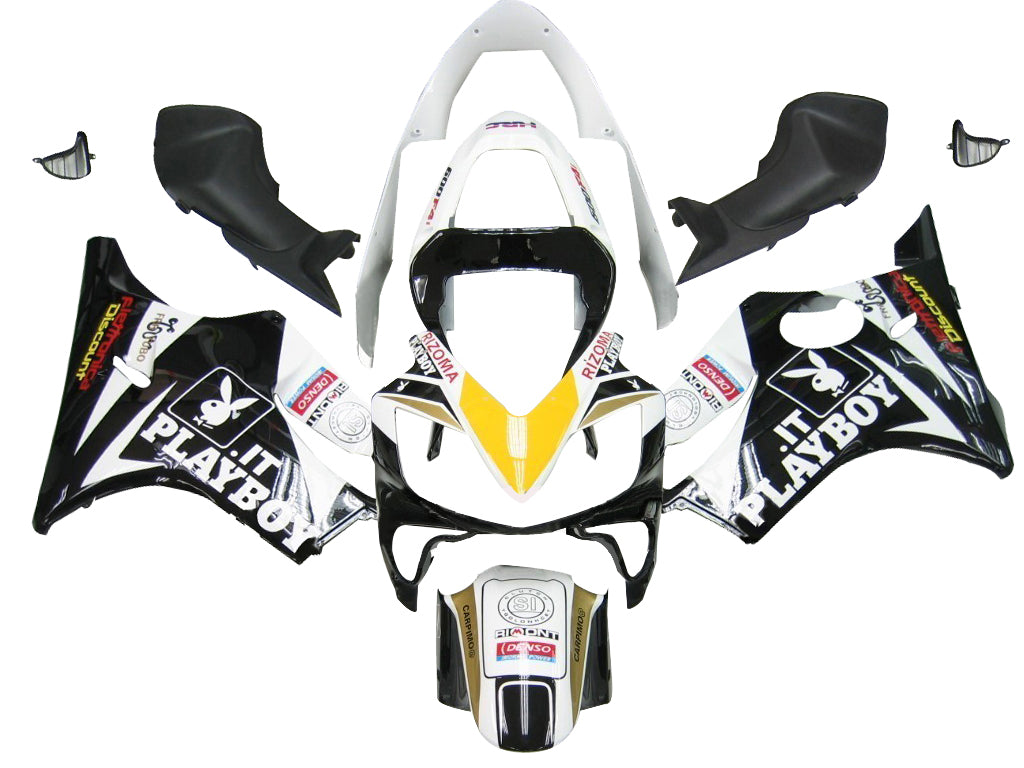 Fairings 2001-2003 Honda CBR 600 F4i Black & White Playboy Generic