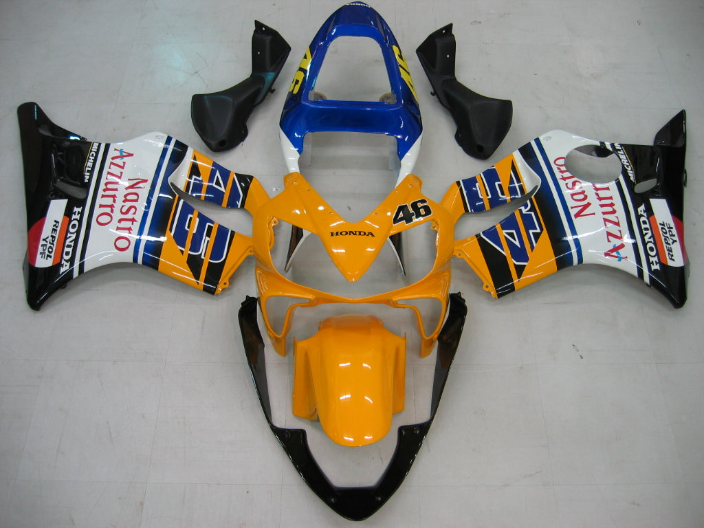 Fairings 2001-2003 Honda CBR 600 F4i Yellow No.46 Azzurro Generic