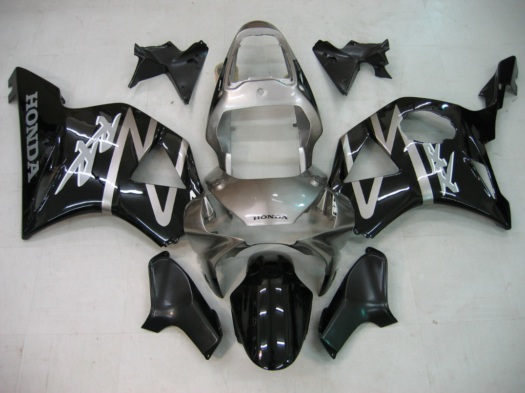 Fairings 2002-2003 Honda CBR 954 RR Silver & Black RR Generic