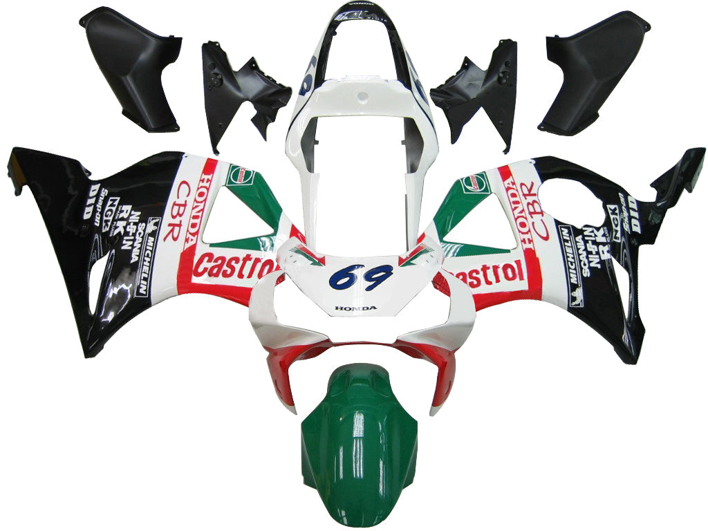 Fairings 2002-2003 Honda CBR 954 RR No.69 Castrol CBR Generic