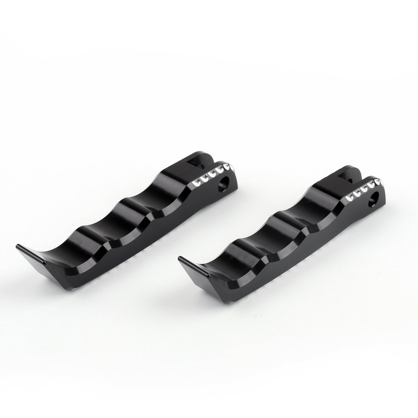 Front Rider Footrest Foot pegs For Suzuki GSXR 1300 Hayabusa 2008-2015 Black