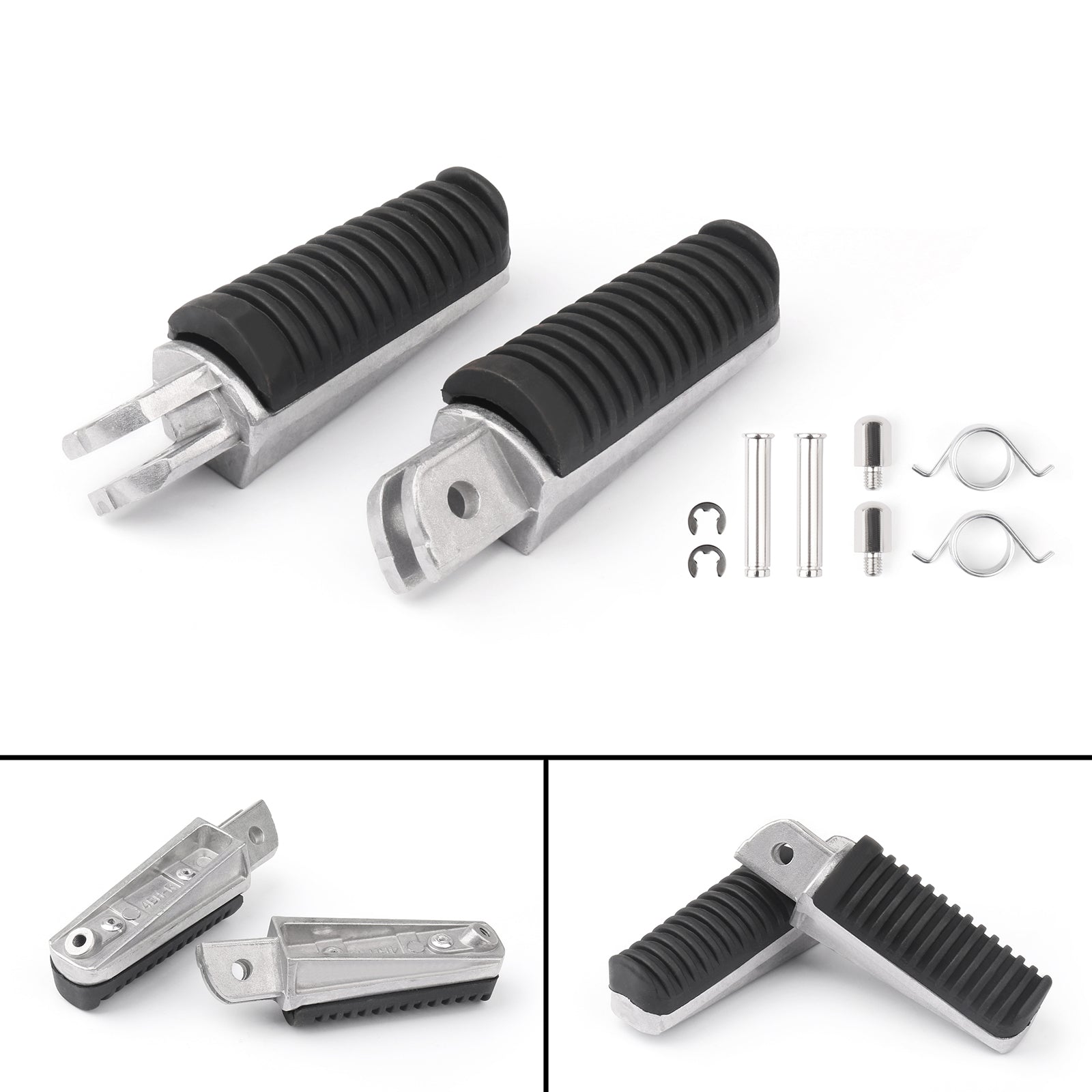 Front/Rear Foot Pegs Footrest For Yamaha FJ1200 FZ1N FZ1S FZ6N FZ6S FZ8N FZ8S Generic