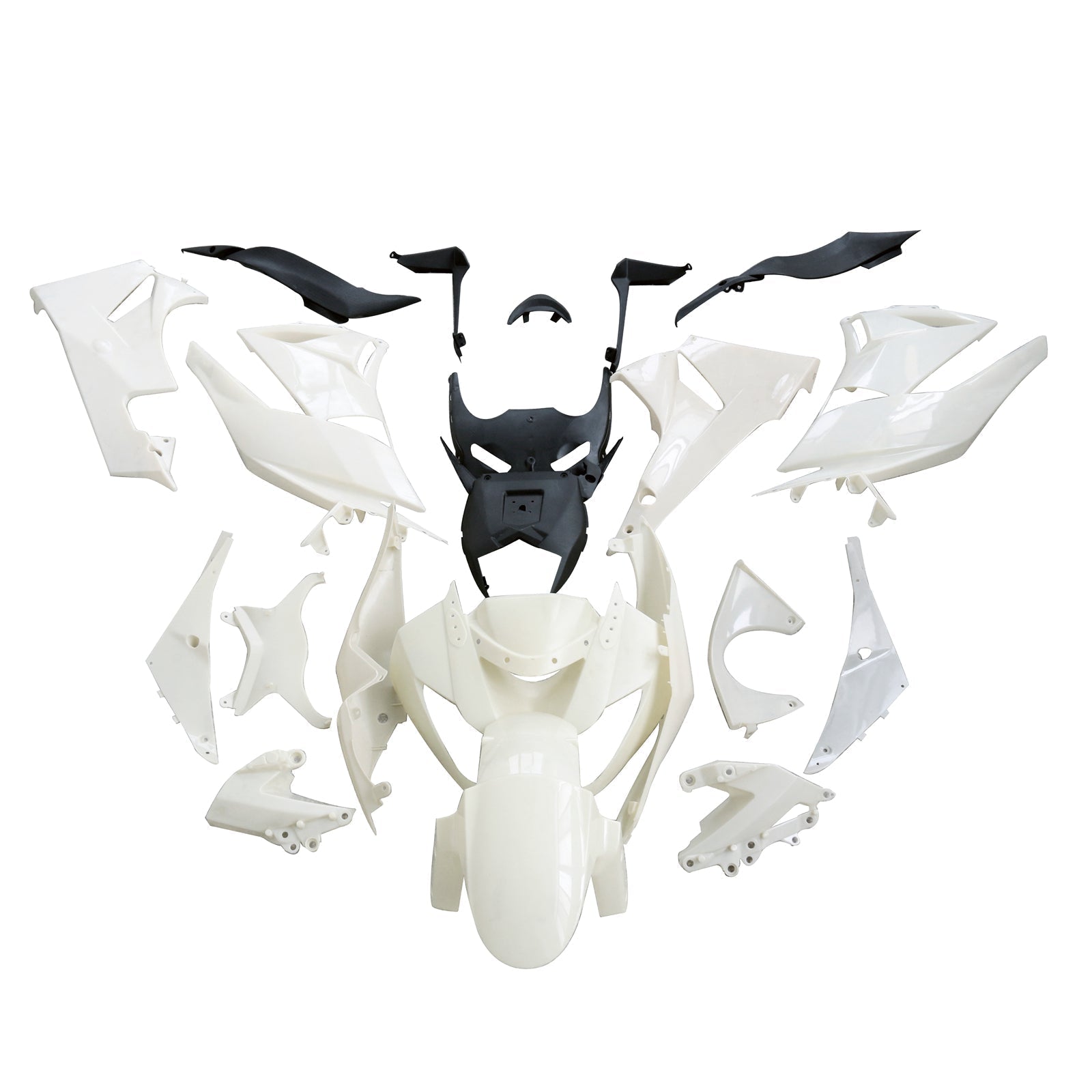 2009-2012 Fairings Kawasaki ZX6R ZX636 Ninja  Primal only Unpainted Generic