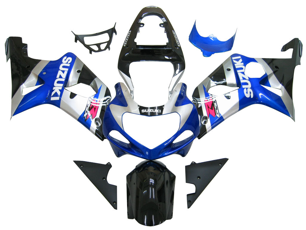 Fairings 2000-2002 Suzuki GSXR 1000 Silver Blue Black GSXR Generic