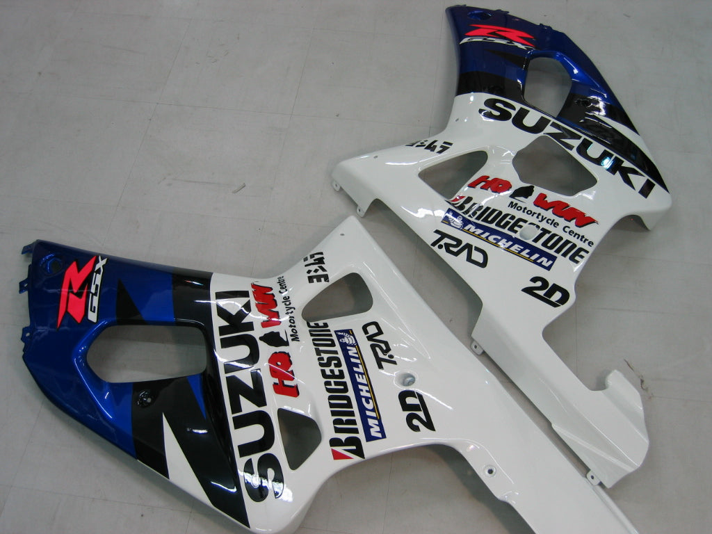 Carenados 2000-2002 Suzuki GSXR 1000 azul y blanco Motul genérico