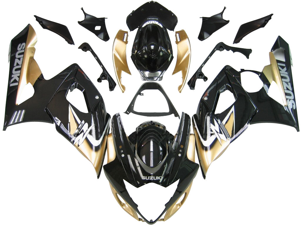 Fairings 2005-2006 Suzuki GSXR 1000 Black & Gold GSXR Generic