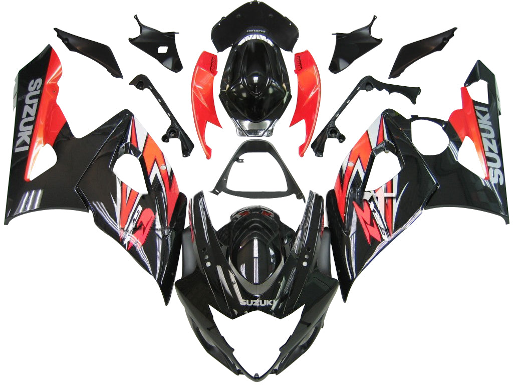 Fairings 2005-2006 Suzuki GSXR 1000 Black & Red GSXR Generic