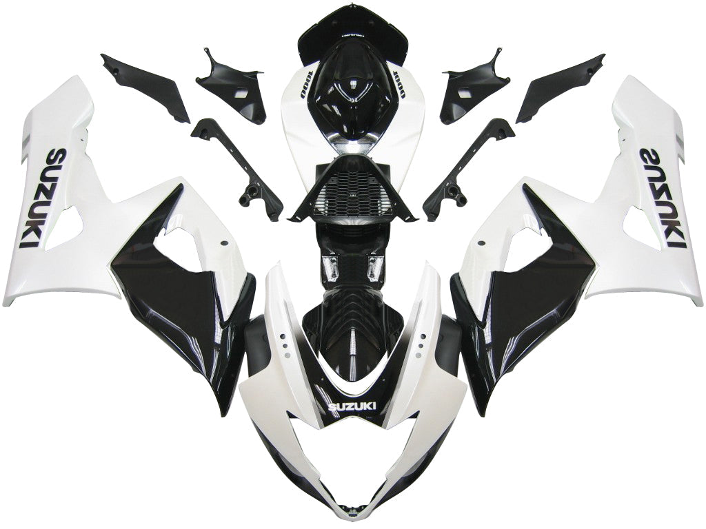 Fairings 2005-2006 Suzuki GSXR 1000 White & Black GSXR Generic