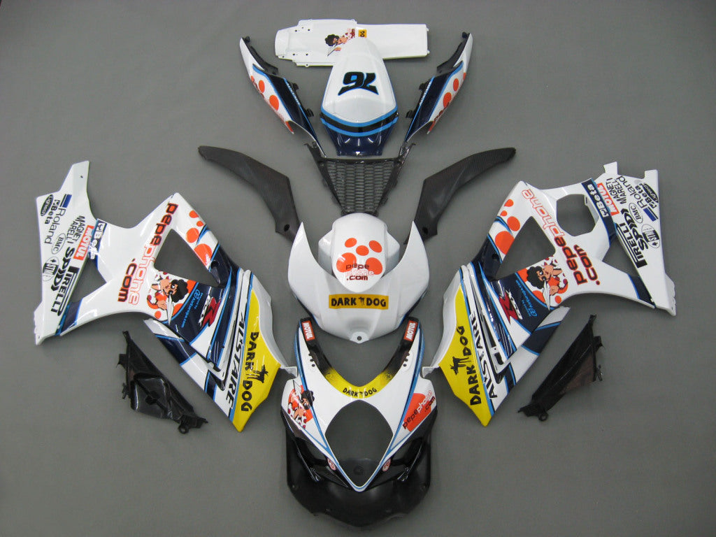 Carenados 2007-2008 Suzuki GSXR 1000 Multicolor pepephone Genérico