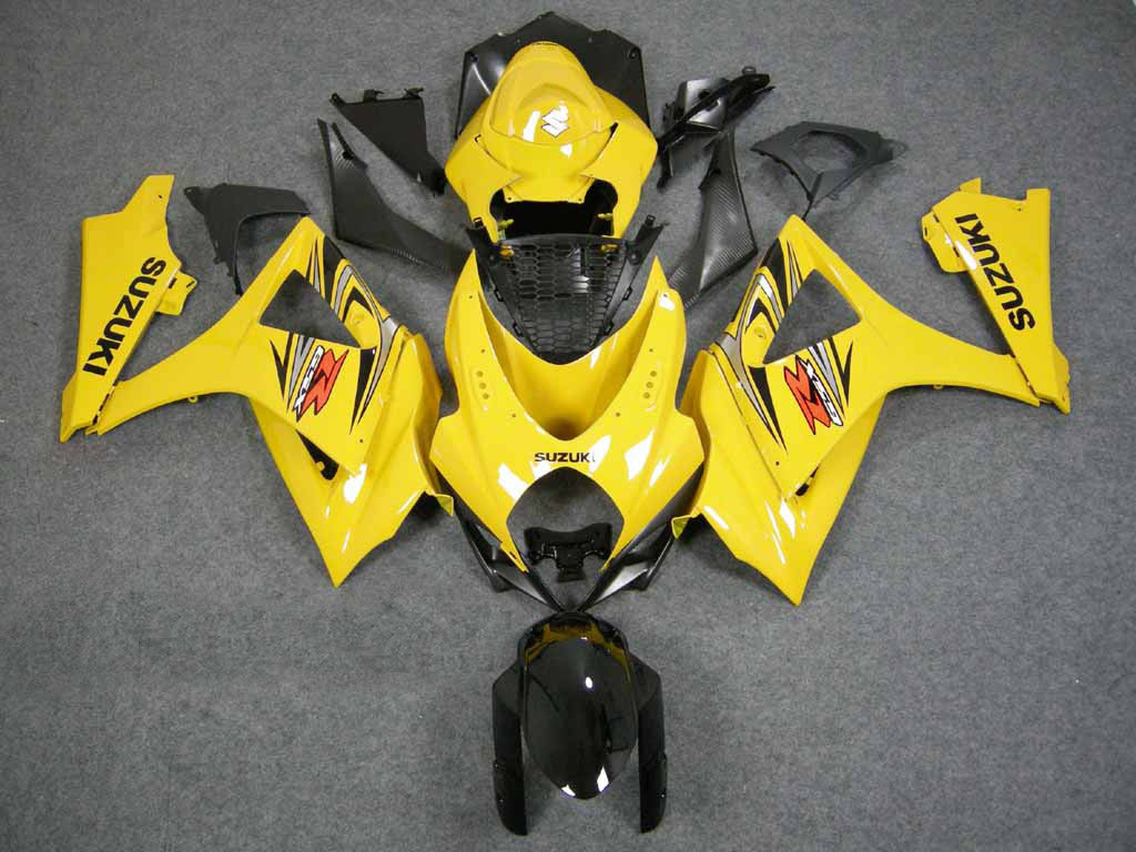 Fairings 2007-2008 Suzuki GSXR 1000 Yellow Black GSXR