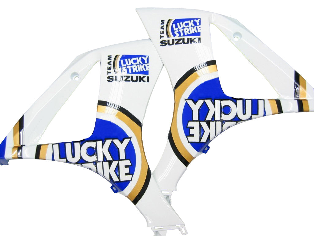 Fairings 2007-2008 Suzuki GSXR 1000 White & Blue Lucky Strike Generic