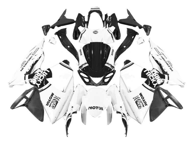 Fairings 2009-2016 Suzuki GSXR 1000 White & Black Lucky Strike Generic