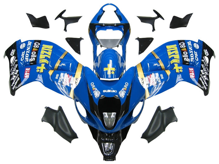 Carenados 1999-2007 Suzuki GSX1300 Hayabusa Azul Rizla Genérico