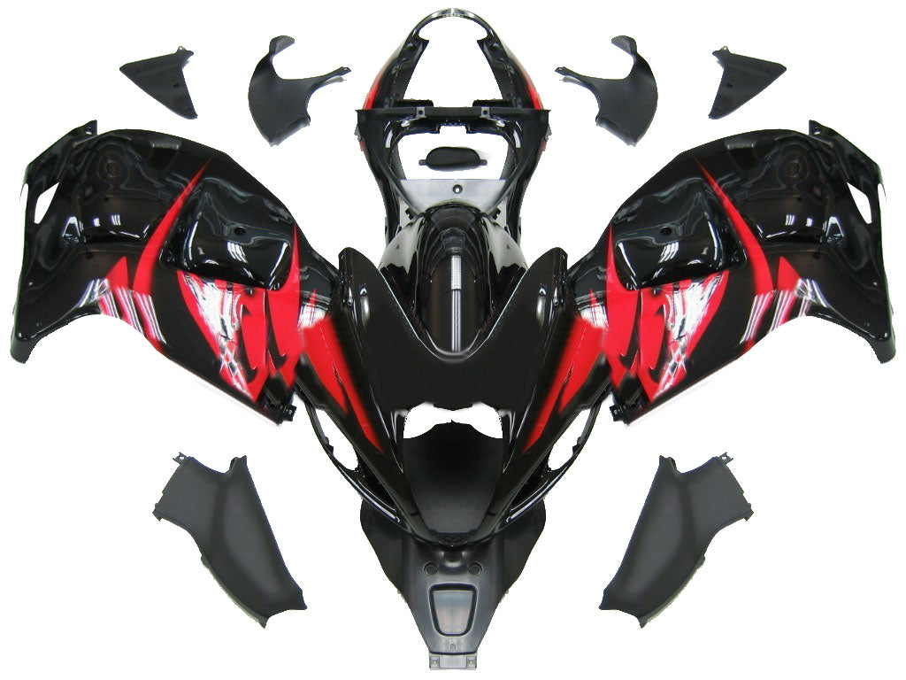 Fairings 1999-2007 Suzuki GSX1300 Hayabusa Black and Red Hayabusa Generic