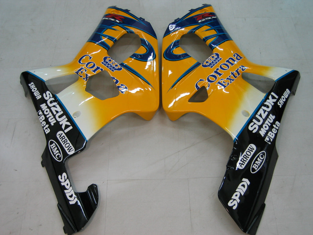 Fairings 2001-2003 Suzuki GSXR 600 Yellow & Blue Corona GSXR Generic