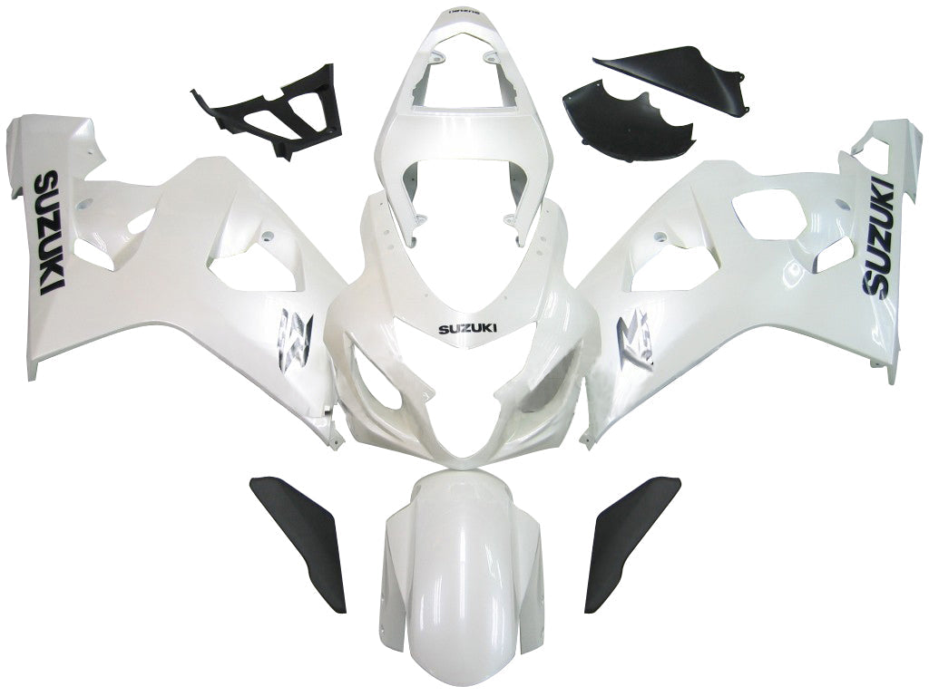 Carenados 2004-2005 Suzuki GSXR 600 750 Blanco Metálico GSXR Genérico