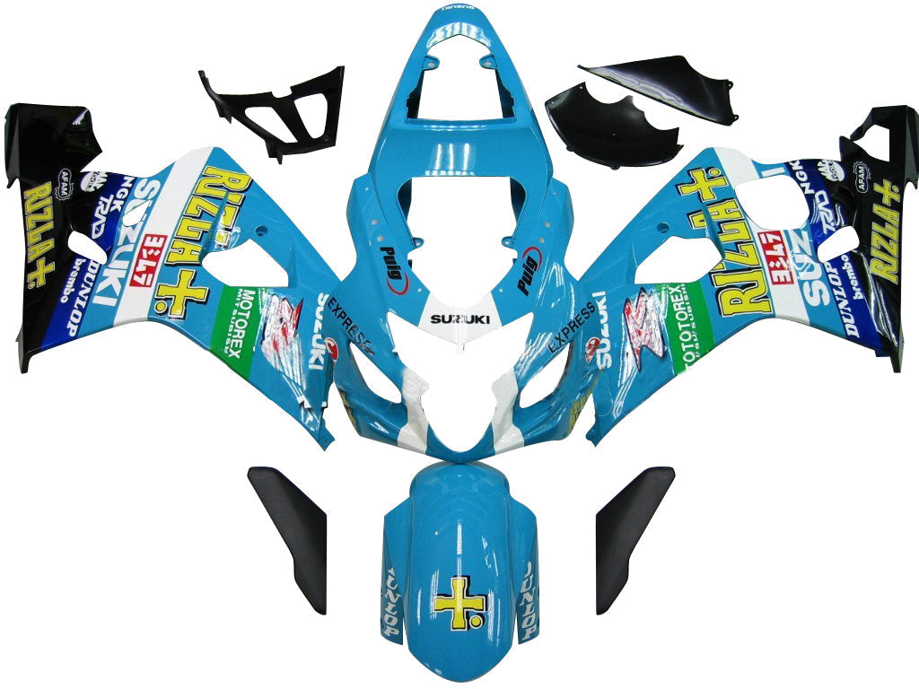 Carenados 2004-2005 Suzuki GSXR 600 750 Azul Rizla Suzuki GSXR Genérico