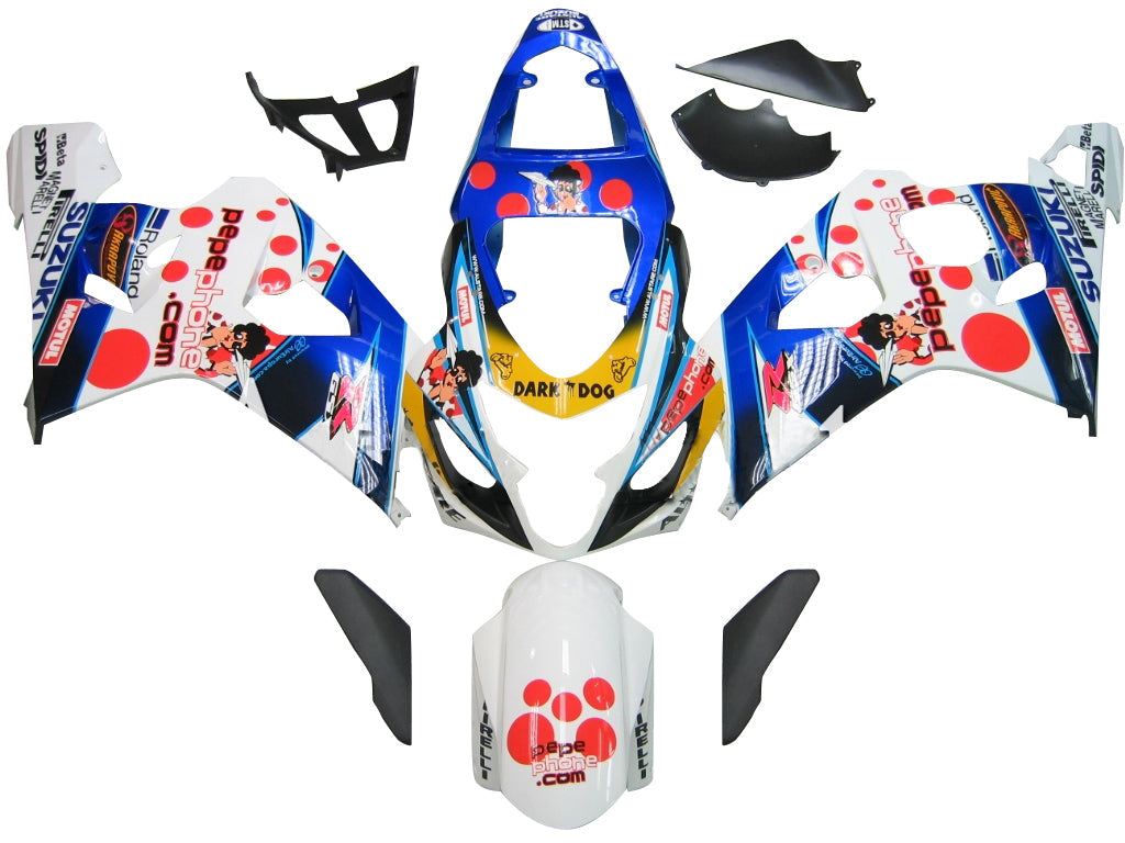 Carenados 2004-2005 Suzuki GSXR 600 750 Multicolor pepephone Genérico