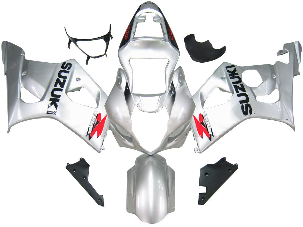 Carenados 2004-2005 Suzuki GSXR 600 750 Plata GSXR Genérico