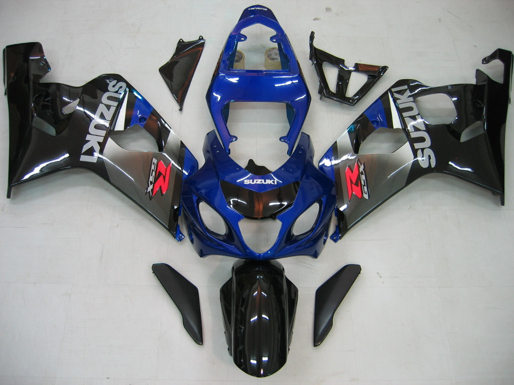 Carenados 2004-2005 Suzuki GSXR 600 750 Azul Negro Plata GSXR Genérico