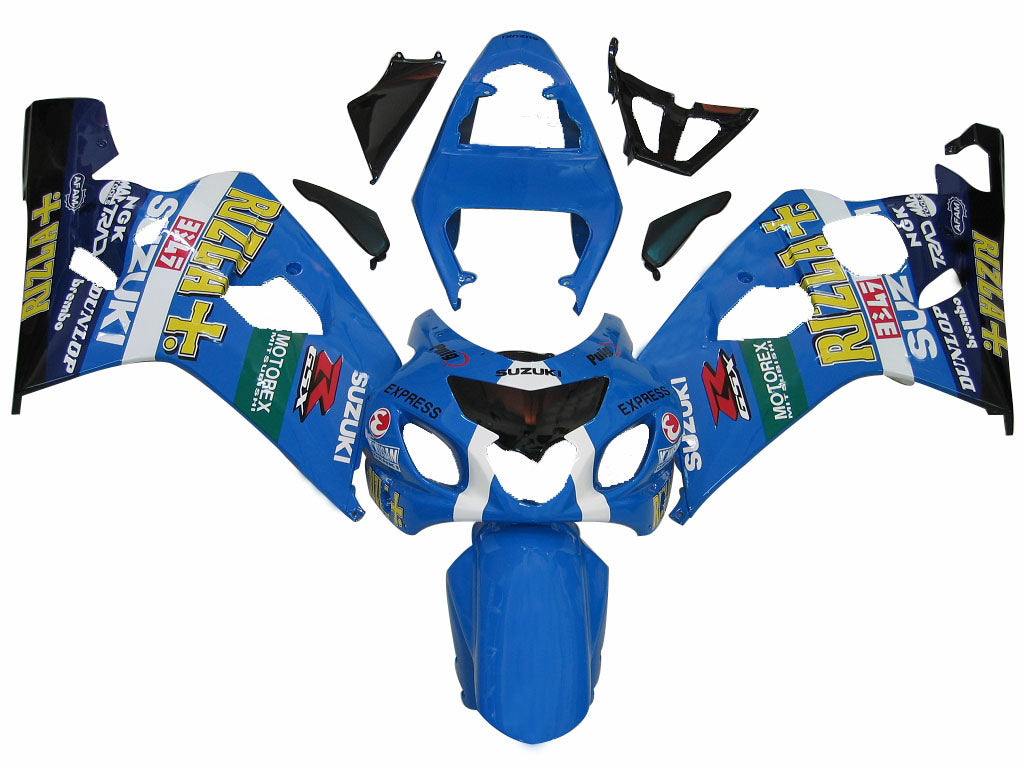 Carenados 2004-2005 Suzuki GSXR 600 750 Azul Rizla GSXR Genérico