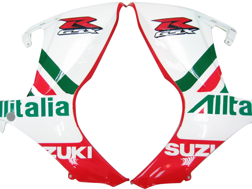 Carenados 2006-2007 Suzuki GSXR 600 750 Blanco Rojo Verde Alitalia Genérico