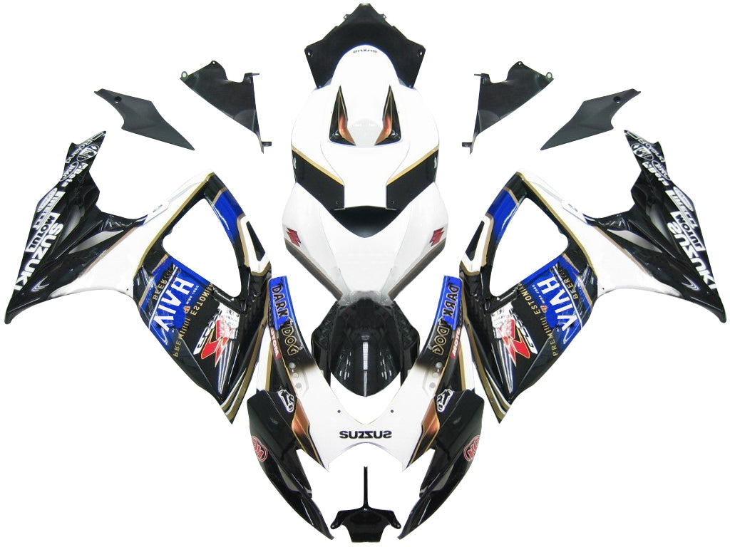 Carenados 2006-2007 Suzuki GSXR 600 750 Black Blur Viru Beer Generic