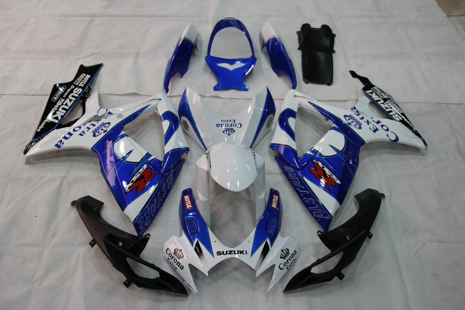 Fairings 2006-2007 Suzuki GSXR 600 750 White Blue Corona Generic