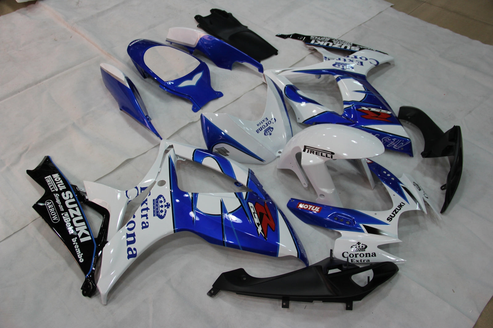 Fairings 2006-2007 Suzuki GSXR 600 750 White Blue Corona Generic