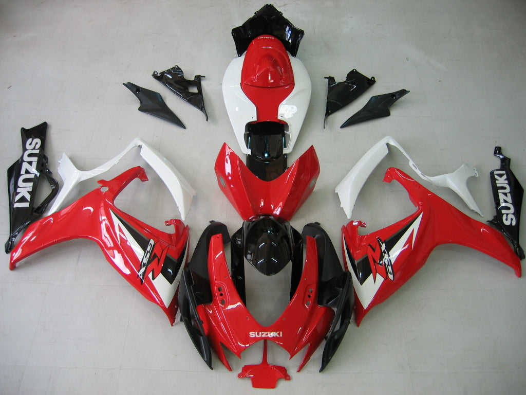 Carenados 2006-2007 Suzuki GSXR 600 750 Rojo Blanco Negro GSXR