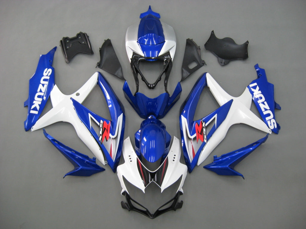 Fairings 2008-2010 Suzuki GSXR 600 750 White & Blue GSXR Generic