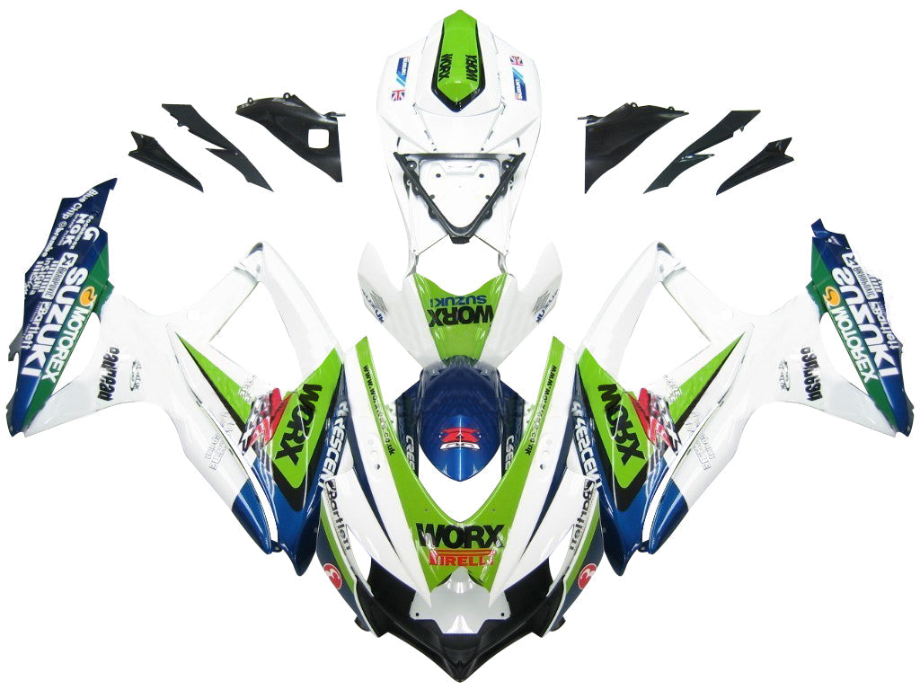 Fairings 2008-2010 Suzuki GSXR 600 750 Multi-Color Worx Generic