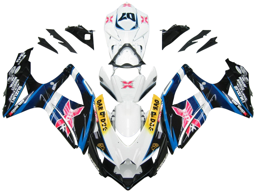 Carenados 2008-2010 Suzuki GSXR 600 750 Multicolor Brux Genérico