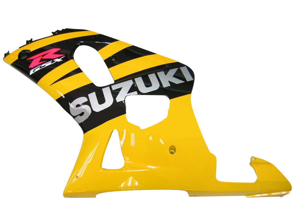 Carenados 2001-2003 Suzuki GSXR 750 Amarillo y Negro GSXR Genérico