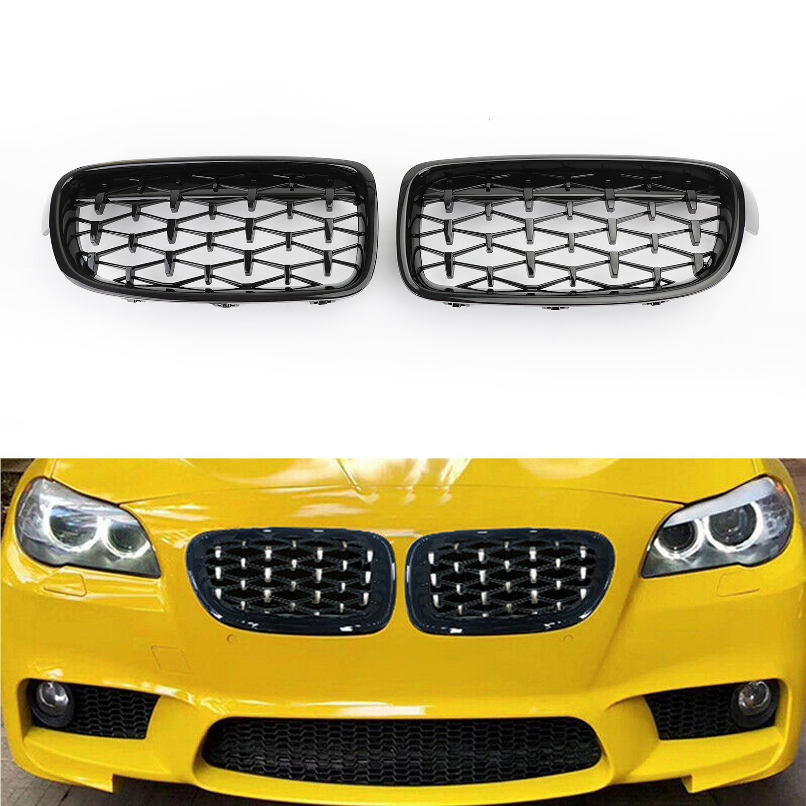 Parrillas delanteras de diamante para BMW F30 328i 335i 2012-2016 genérico