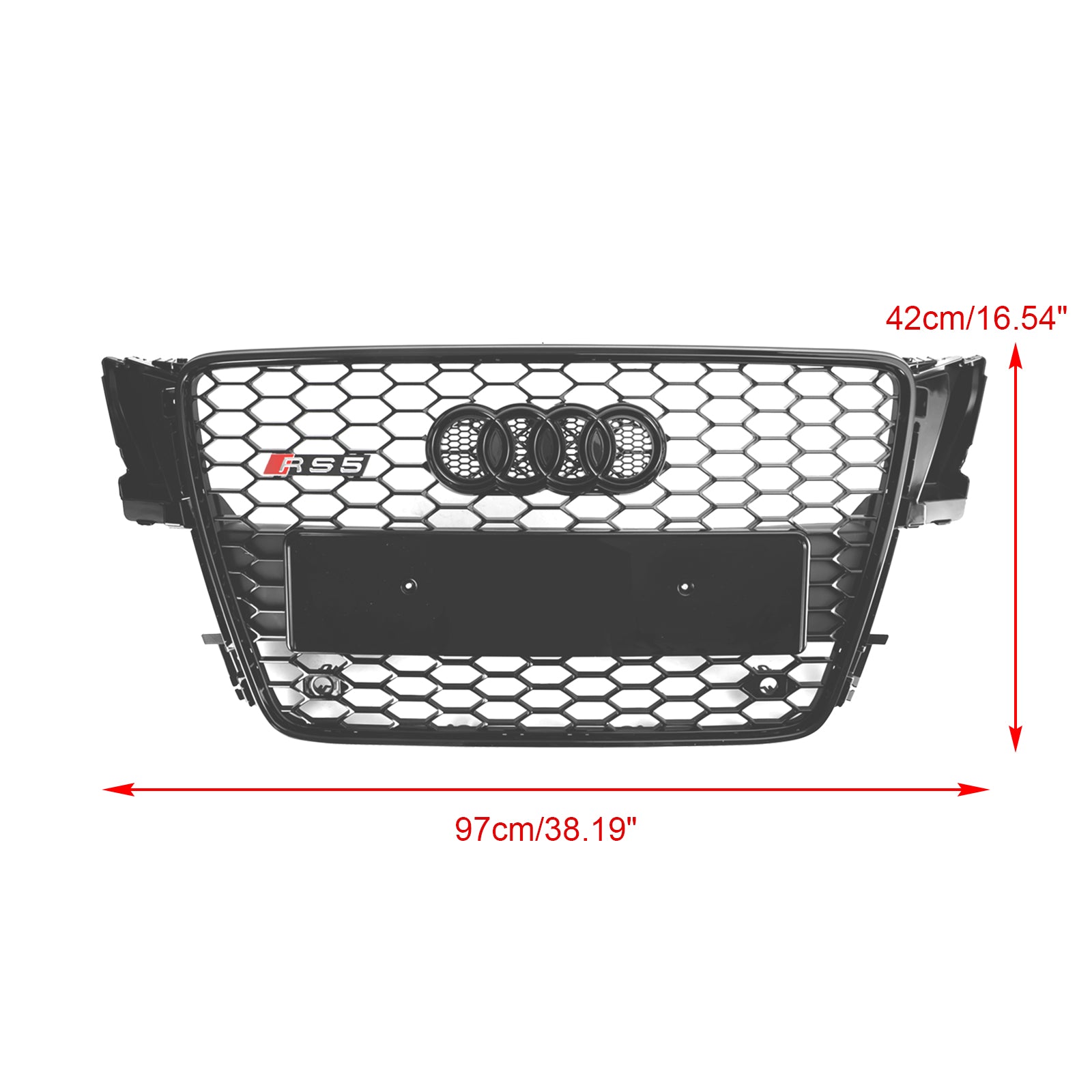 2008-2012 AUDI A5 S5 B8 RS5 estilo capó Henycomb rejilla deportiva parrilla genérica