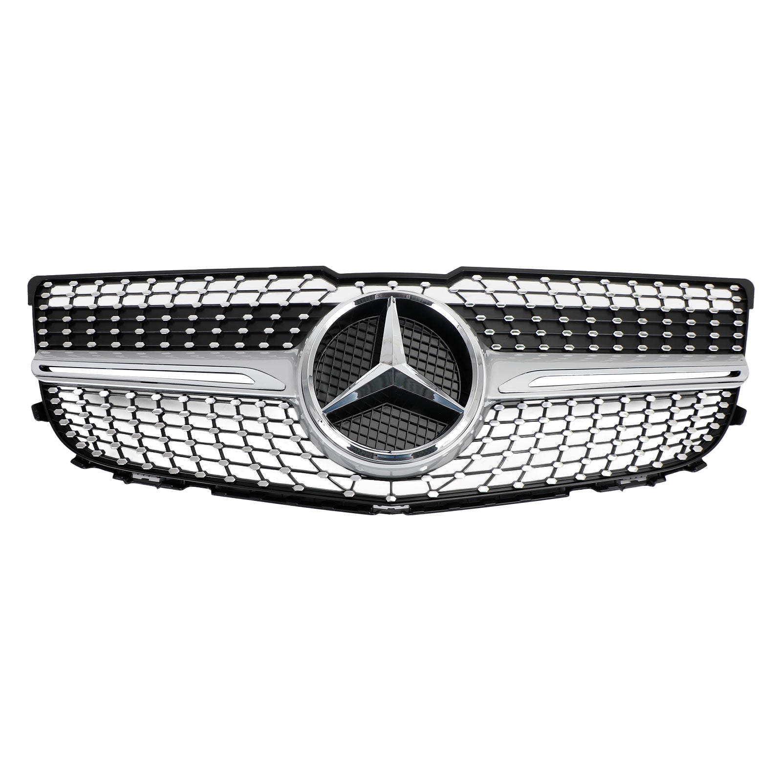 Parrilla de parachoques delantero compatible con Mercedes Benz X204 Clase GLK 2013-2015 Diamond