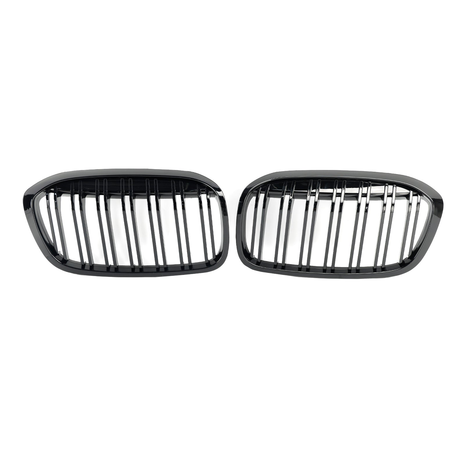 BMW Serie 2 F45 F46 2018-2021 2PCS Parrilla frontal de riñón negra brillante