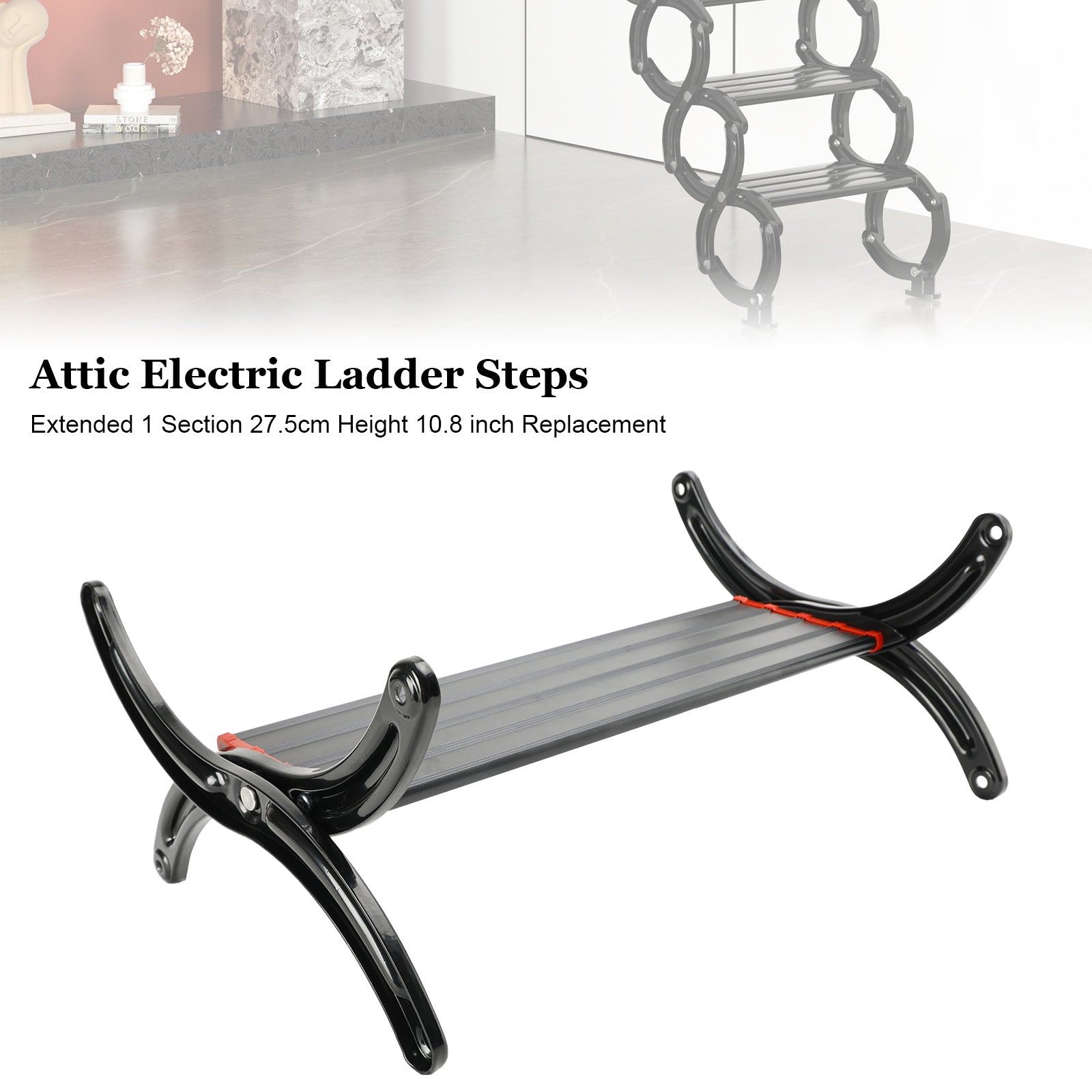 Attic Electric Ladder Steps Extended 1 Section 27.5cm Height 10.8 inch Replace