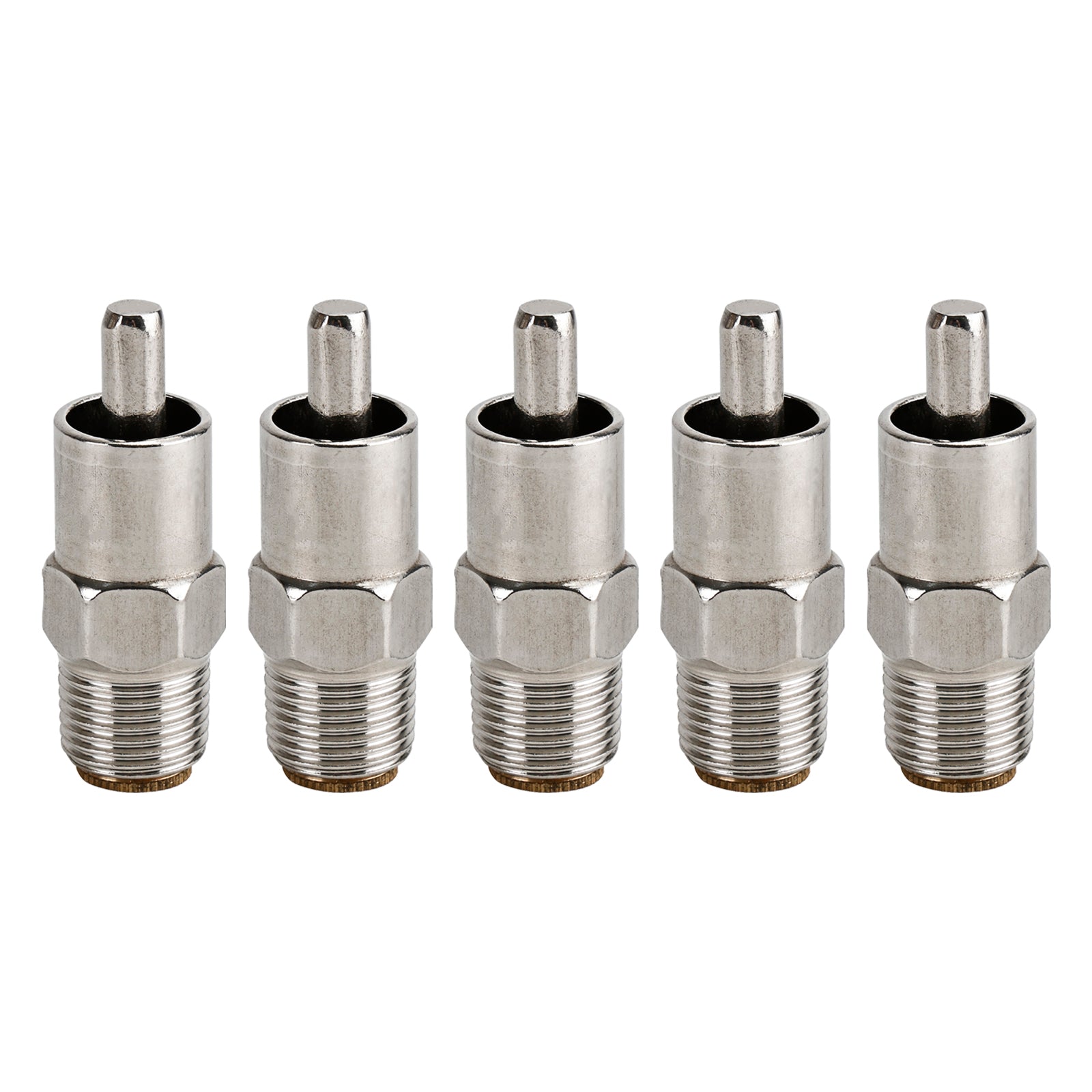 Bebedero automático para tetina de cerdo, tapa de cobre de acero inoxidable, 1/2 "NPT, 5 uds.