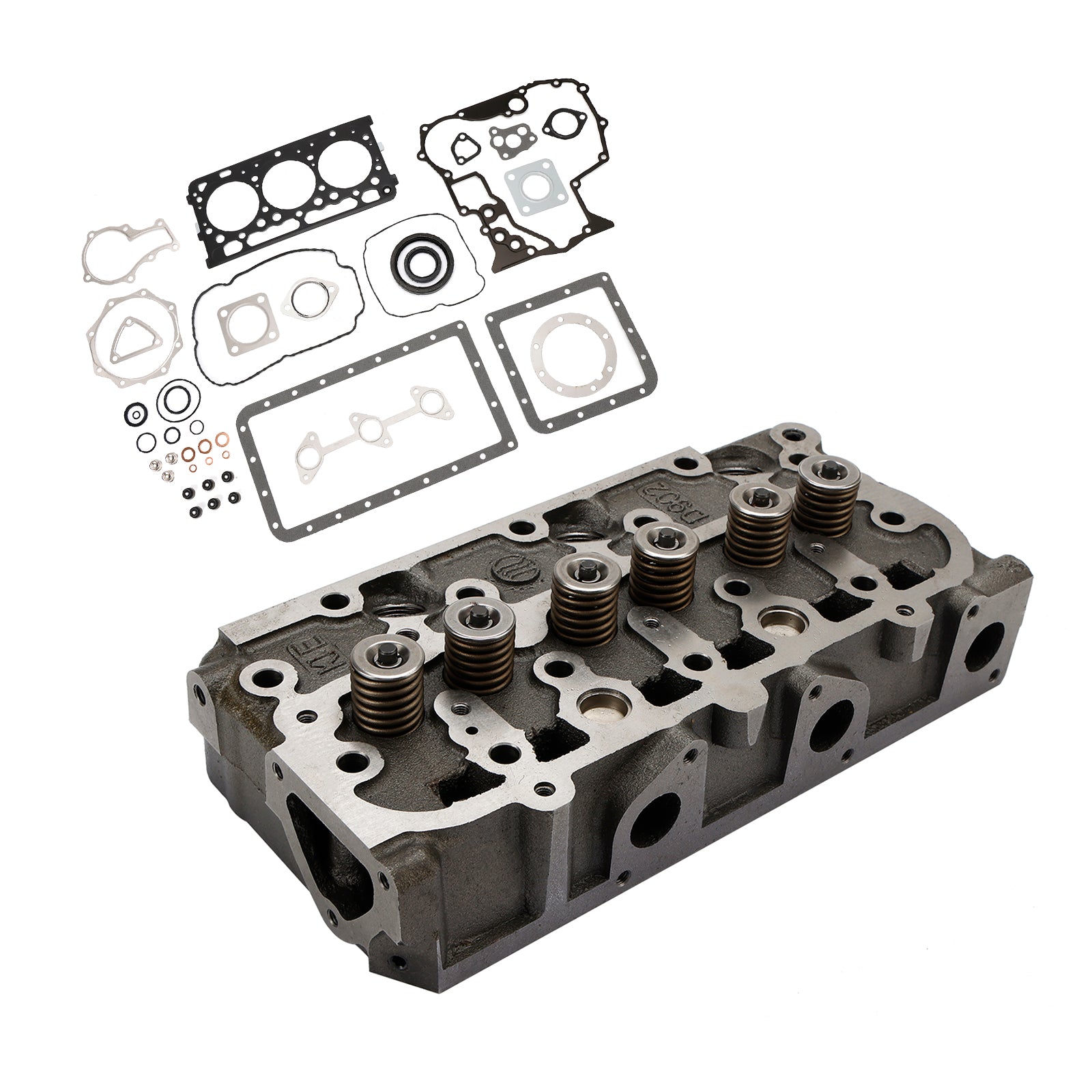 Complete Cylinder Head With Valve Spring & Gasket Kit For Kubota D902 RTV900