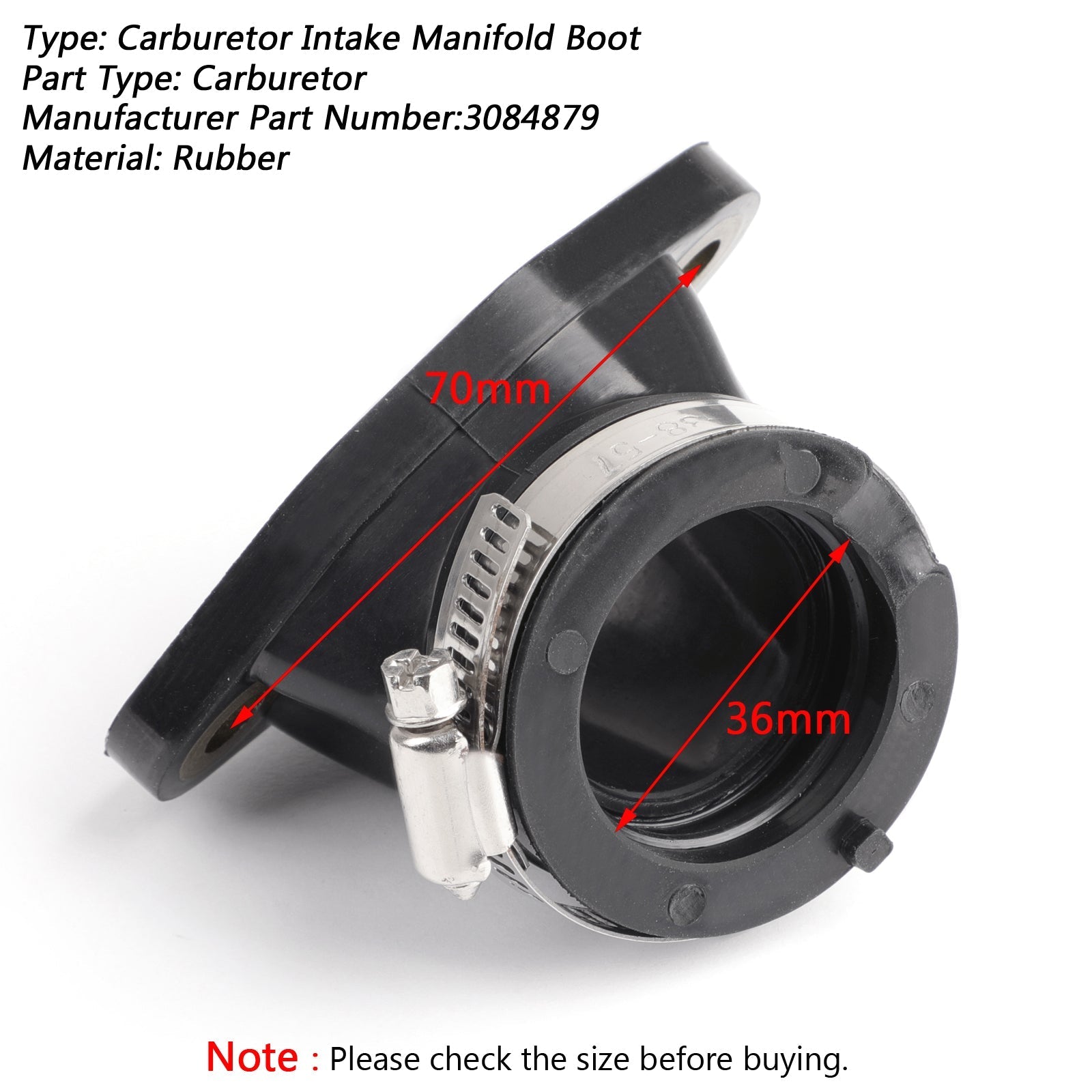 Throttle Body Intake Manifold Boot For Polaris Sportsman 450 06-07 335 400 500 Generic