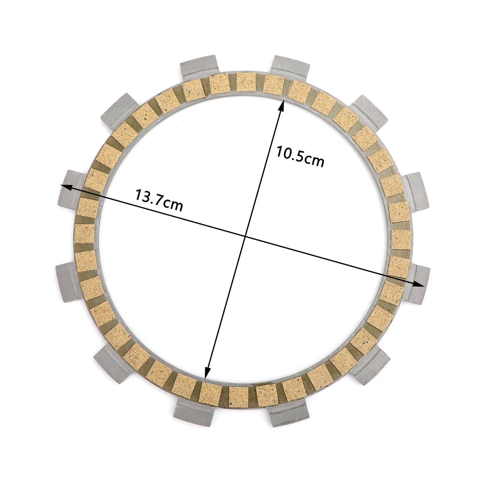 Clutch Friction Plate Kit Set For Yamaha YZ125 E/F/G/H/J/K/L/M/N/P/R/S 1993-2018 Generic