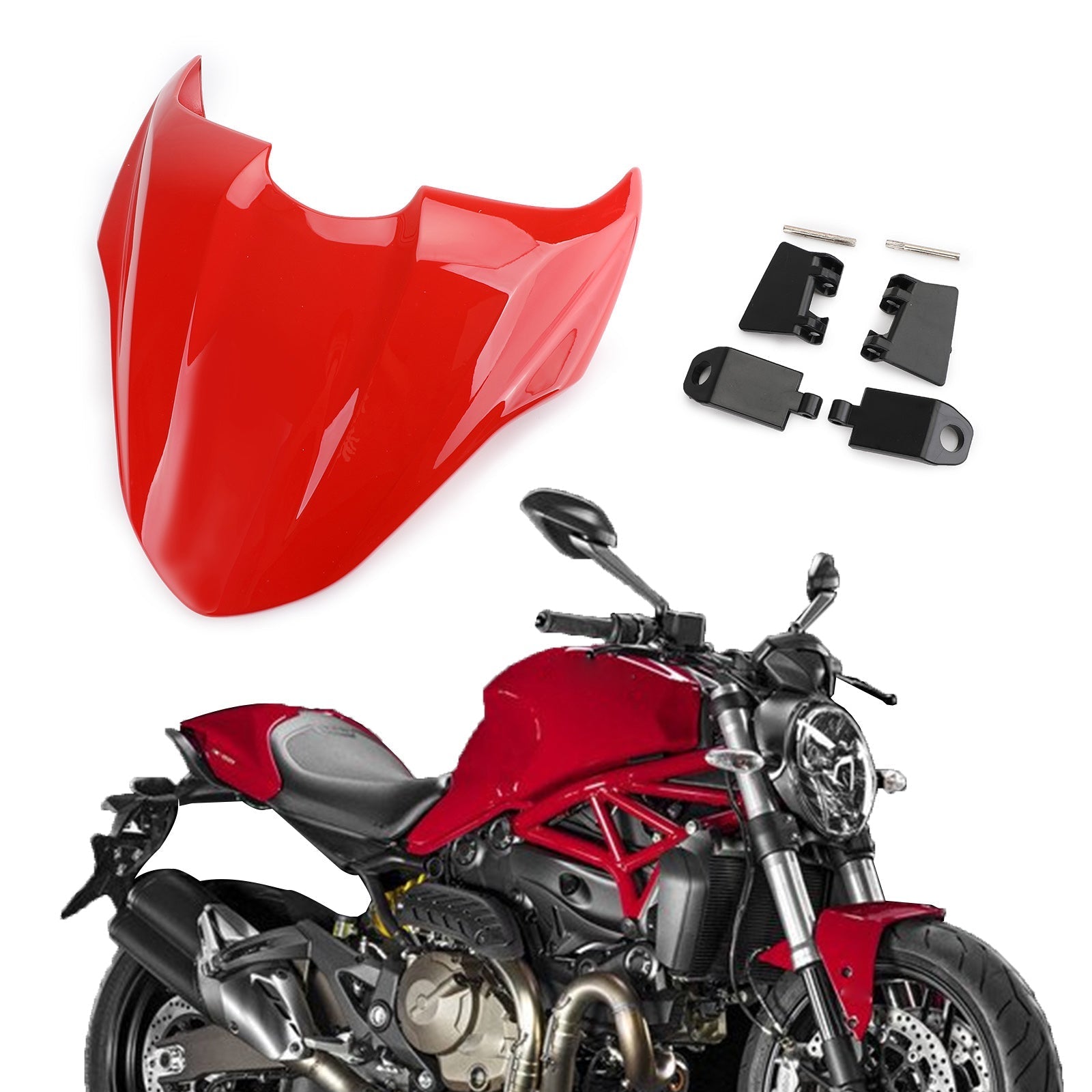 Motorcycle ABS Rear Seat Solo Cowl Fairing Cover For DUCATI 821 2014-2017